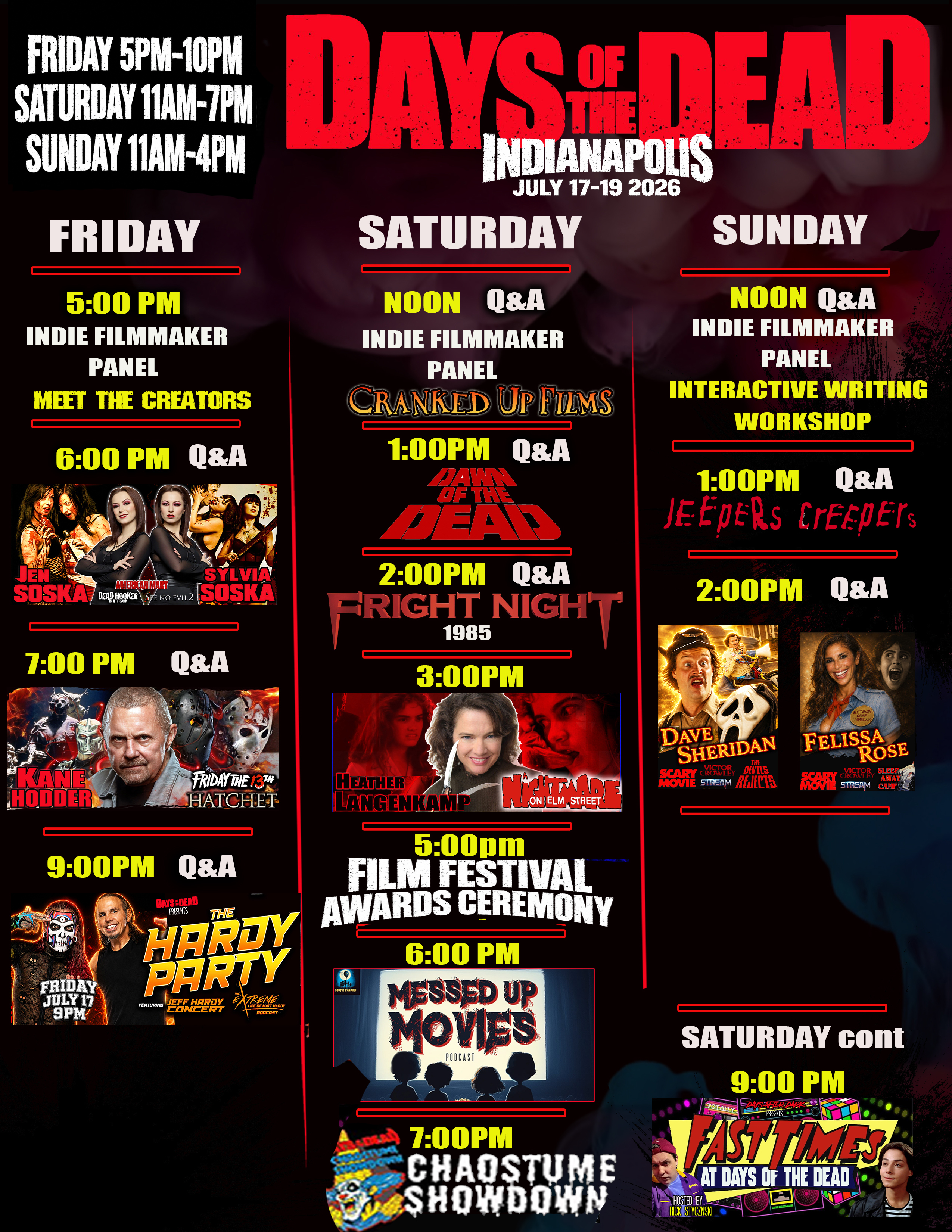 Events Schedule